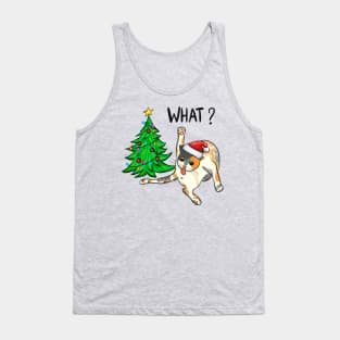 What? Cat Christmas Tank Top